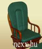 Sikló hintaszék KÉK párna Ülő + Hát