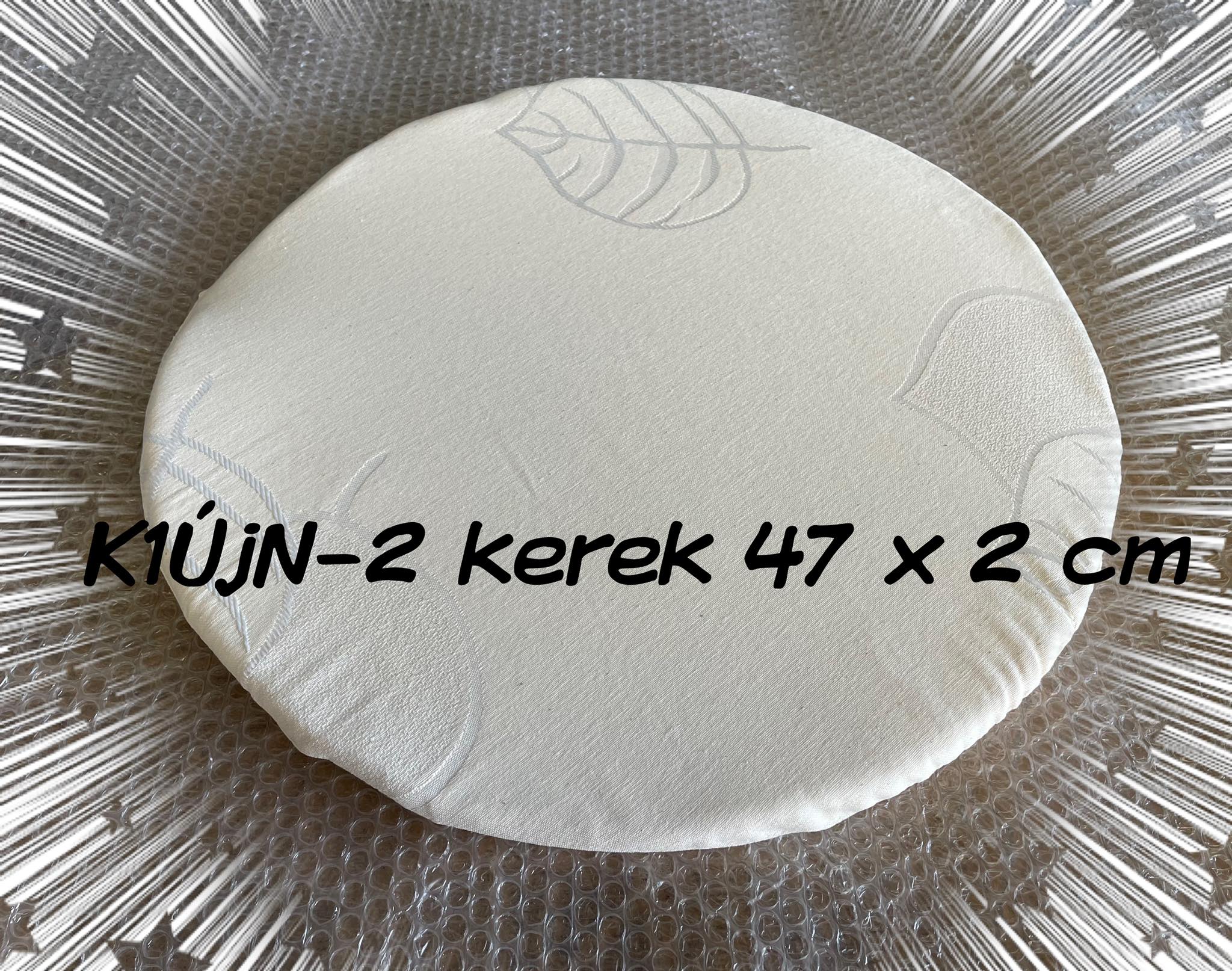 csak párna kerek 46cm N-2 fehér